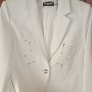 Karl Lagerfeld Cropped White Jacket